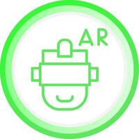 ar capacete criativo ícone Projeto vetor