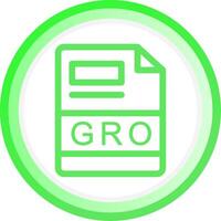 gro criativo ícone Projeto vetor