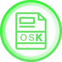 osk criativo ícone Projeto vetor