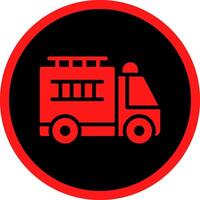 bombeiro caminhão criativo ícone Projeto vetor
