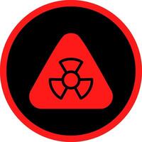 design de ícone criativo de radiação vetor