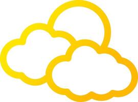 design de ícone criativo de nuvens vetor