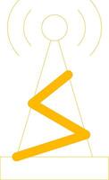 design de ícone criativo de antena vetor