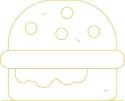 design de ícone criativo de hambúrguer vetor