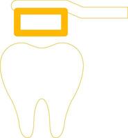 design de ícone criativo de escova de dentes vetor