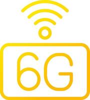 6g rede criativo ícone Projeto vetor