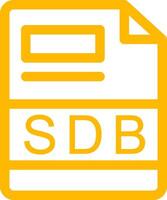 sdb criativo ícone Projeto vetor