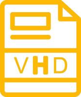 vhd criativo ícone Projeto vetor