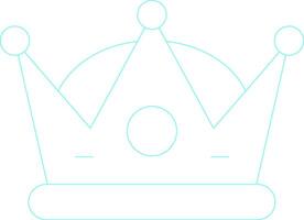 design de ícone criativo de coroa vetor