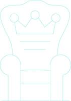 design de ícones criativos do trono vetor