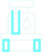 design de ícone criativo de tanque de água vetor