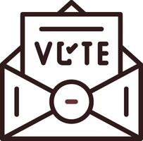 votar design de ícone criativo vetor