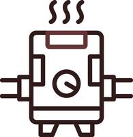 design de ícone criativo de aquecedor de água vetor