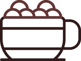 design de ícone criativo de chocolate quente vetor