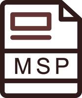 msp criativo ícone Projeto vetor