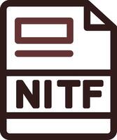 nitf criativo ícone Projeto vetor