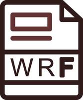 wrf criativo ícone Projeto vetor