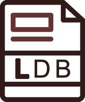 ldb criativo ícone Projeto vetor