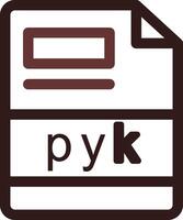 pyk criativo ícone Projeto vetor