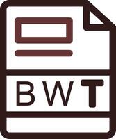 bwt criativo ícone Projeto vetor