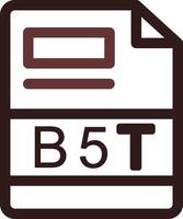 b5t criativo ícone Projeto vetor