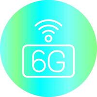 6g rede criativo ícone Projeto vetor