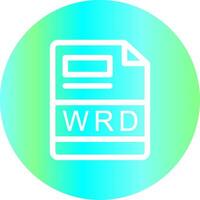 wrd criativo ícone Projeto vetor