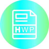 hwp criativo ícone Projeto vetor