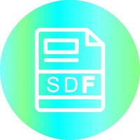 sdf criativo ícone Projeto vetor