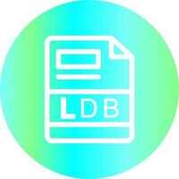 ldb criativo ícone Projeto vetor