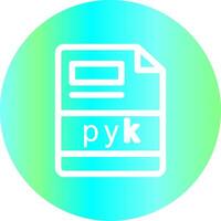 pyk criativo ícone Projeto vetor