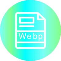 webp criativo ícone Projeto vetor