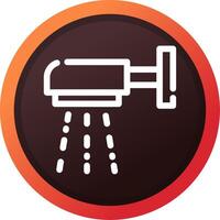 design de ícone criativo de chuveiro vetor
