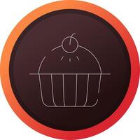 design de ícone criativo de torta de maçã vetor