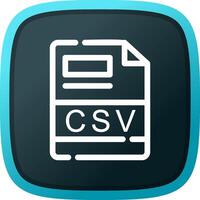 csv criativo ícone Projeto vetor