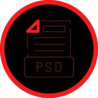 design de ícone criativo de arquivo psd vetor