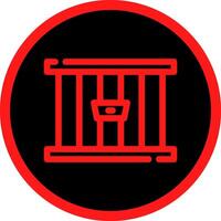 design de ícone criativo de prisão vetor