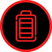 design de ícone criativo de bateria cheia vetor
