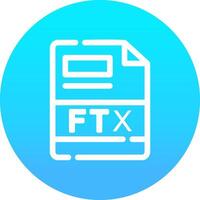 ftx criativo ícone Projeto vetor