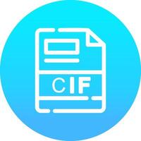 cif criativo ícone Projeto vetor