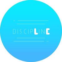 disciplina criativo ícone Projeto vetor