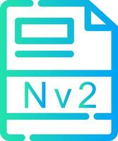 nv2 criativo ícone Projeto vetor