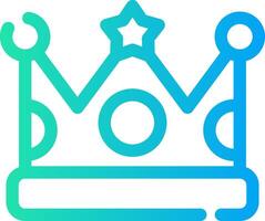 design de ícone criativo de coroa vetor