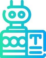 bots redação criativo ícone Projeto vetor