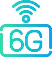 6g rede criativo ícone Projeto vetor