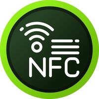 nfc criativo ícone Projeto vetor