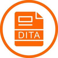 dita criativo ícone Projeto vetor