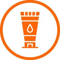 design de ícone criativo de hidratante vetor