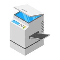 conceitos de máquina fotocopiadora vetor