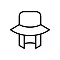 pescaria chapéu ícone símbolo vetor modelo coleção